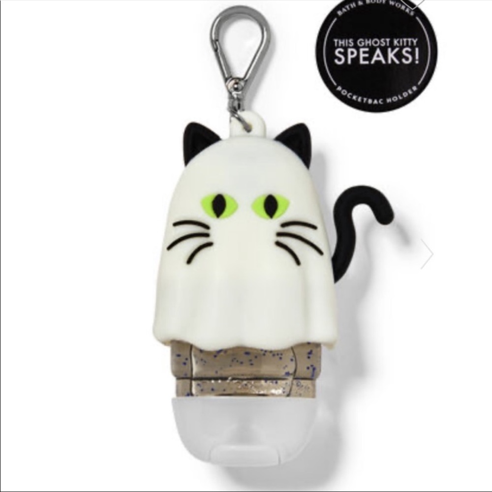 BBW Noise making Ghost Kitty Pocketbac Holder